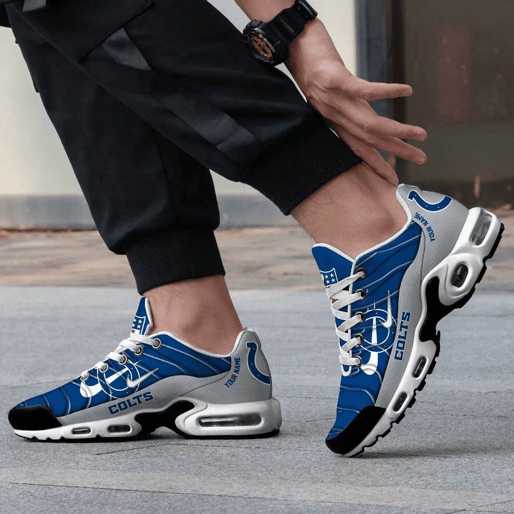Indianapolis Colts Personalized Name Team Mix Colors V4 TN Shoes Air Cushion Sneakers