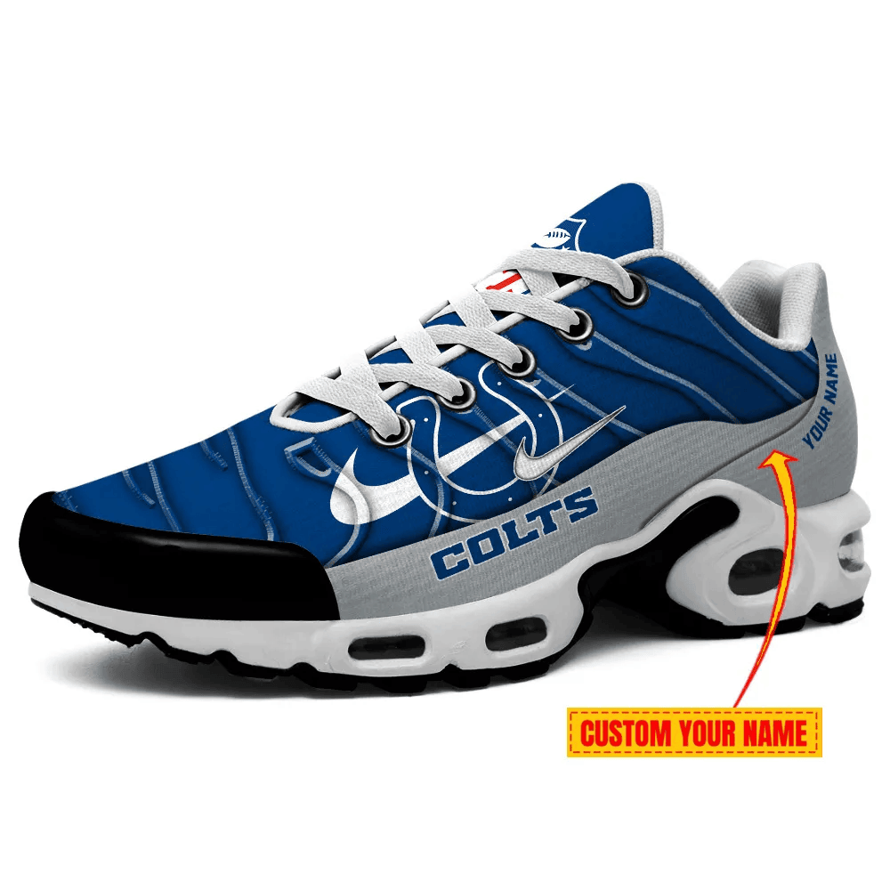Indianapolis Colts Personalized Name Team Mix Colors V4 TN Shoes Air Cushion Sneakers
