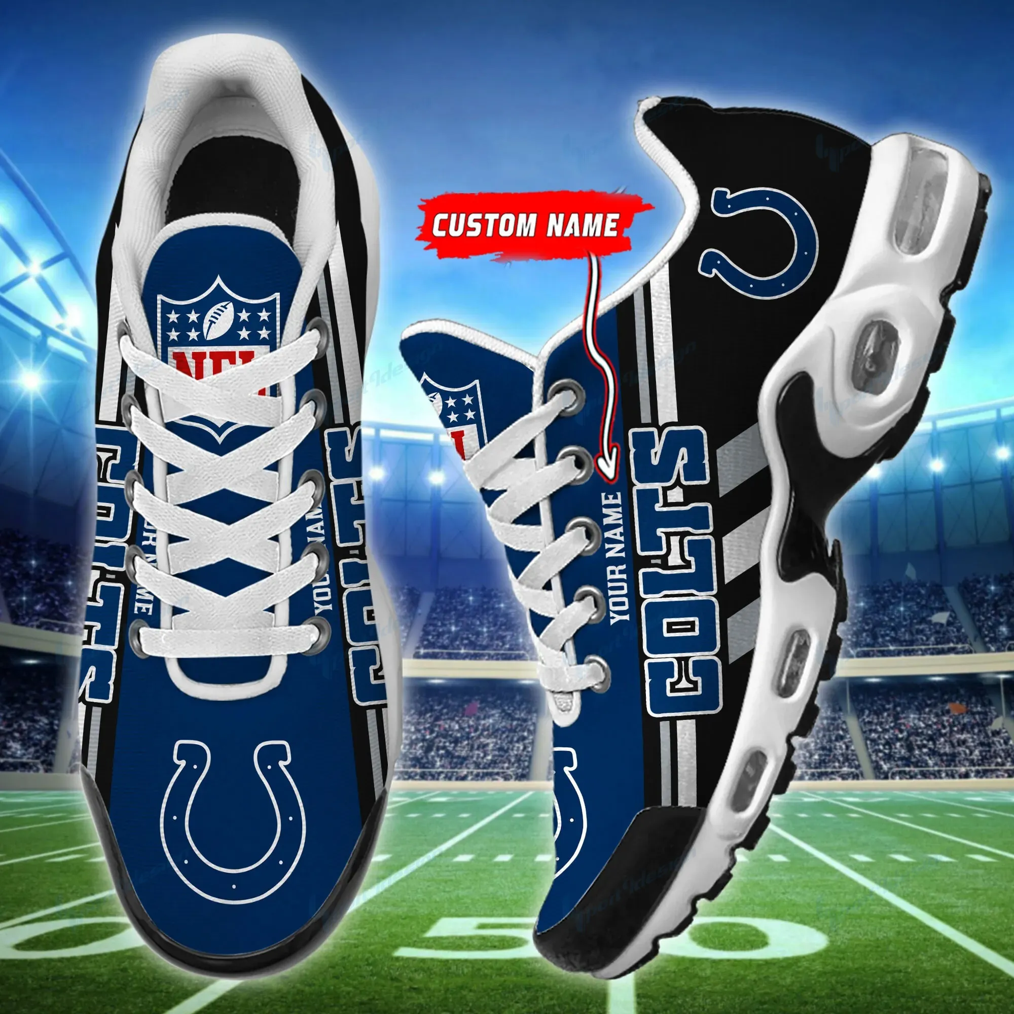 Indianapolis Colts Personalized New Air Max Plus TN Shoes Air Cushion Sneaker 329LC-1414
