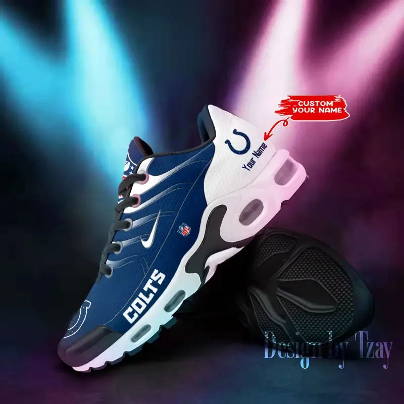 Indianapolis Colts Personalized New Air Max Plus TN Shoes Air Cushion Sneaker DV1 997QP-1028
