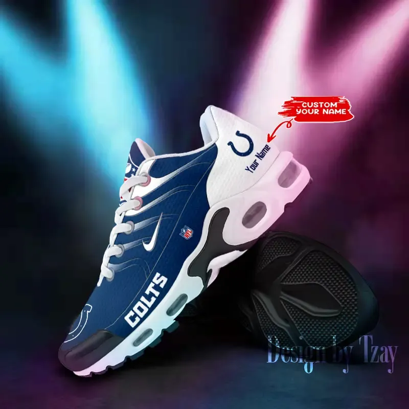 Indianapolis Colts Personalized New Air Max Plus TN Shoes Air Cushion Sneaker DV1 997QP-1028