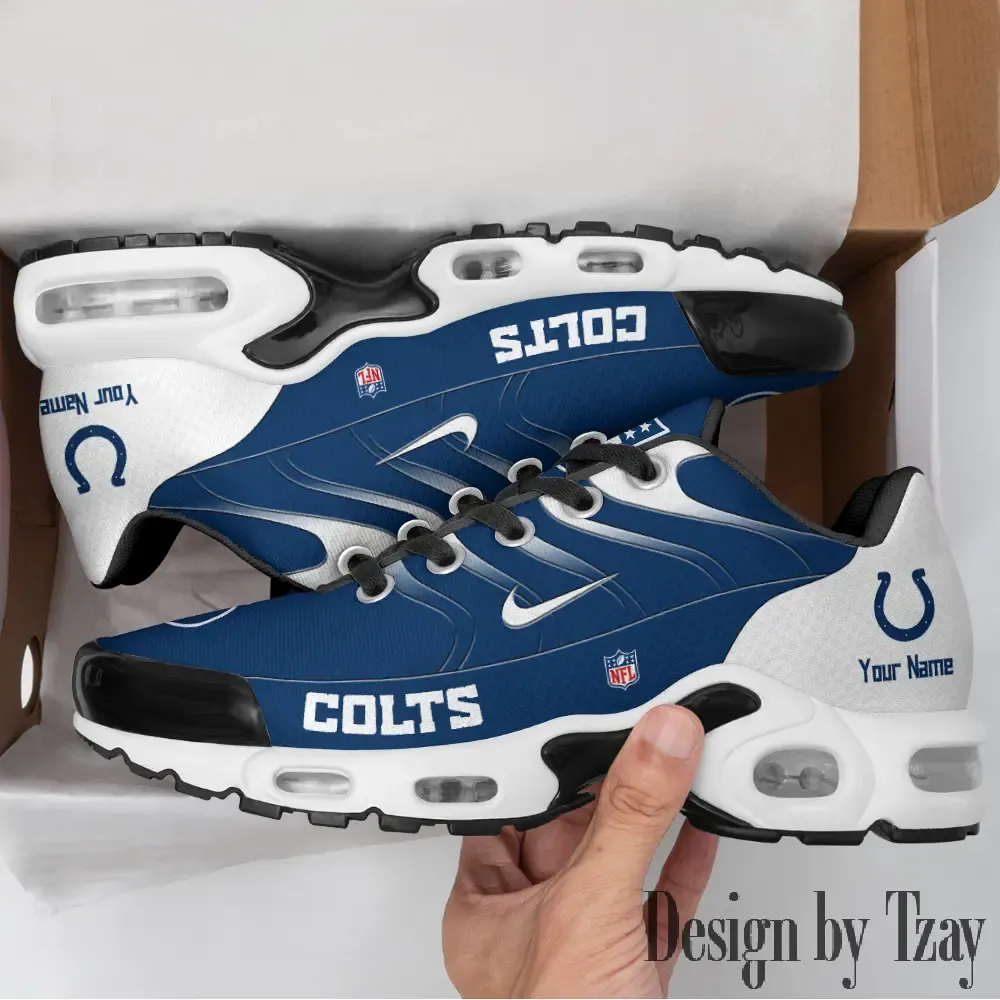 Indianapolis Colts Personalized New Air Max Plus TN Shoes Air Cushion Sneaker DV1 997QP-1028