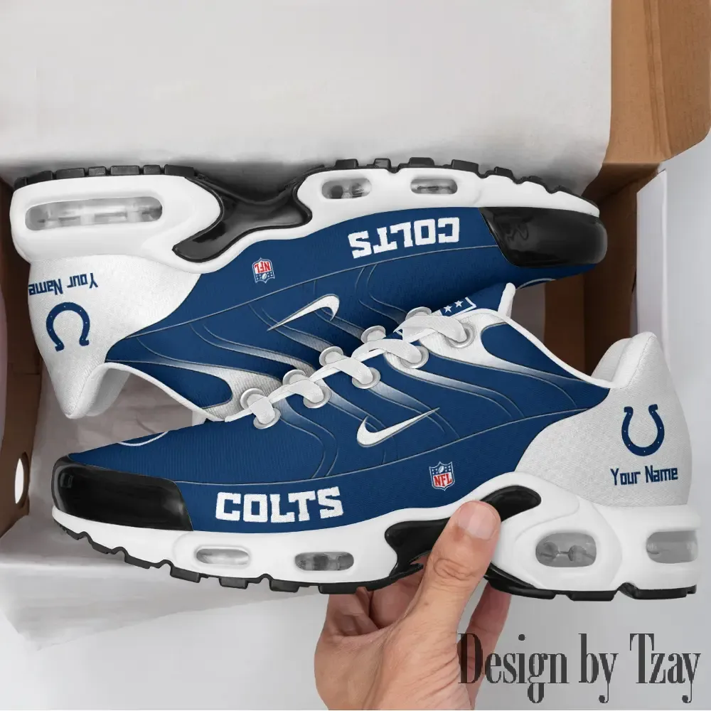 Indianapolis Colts Personalized New Air Max Plus TN Shoes Air Cushion Sneaker DV1 997QP-1028