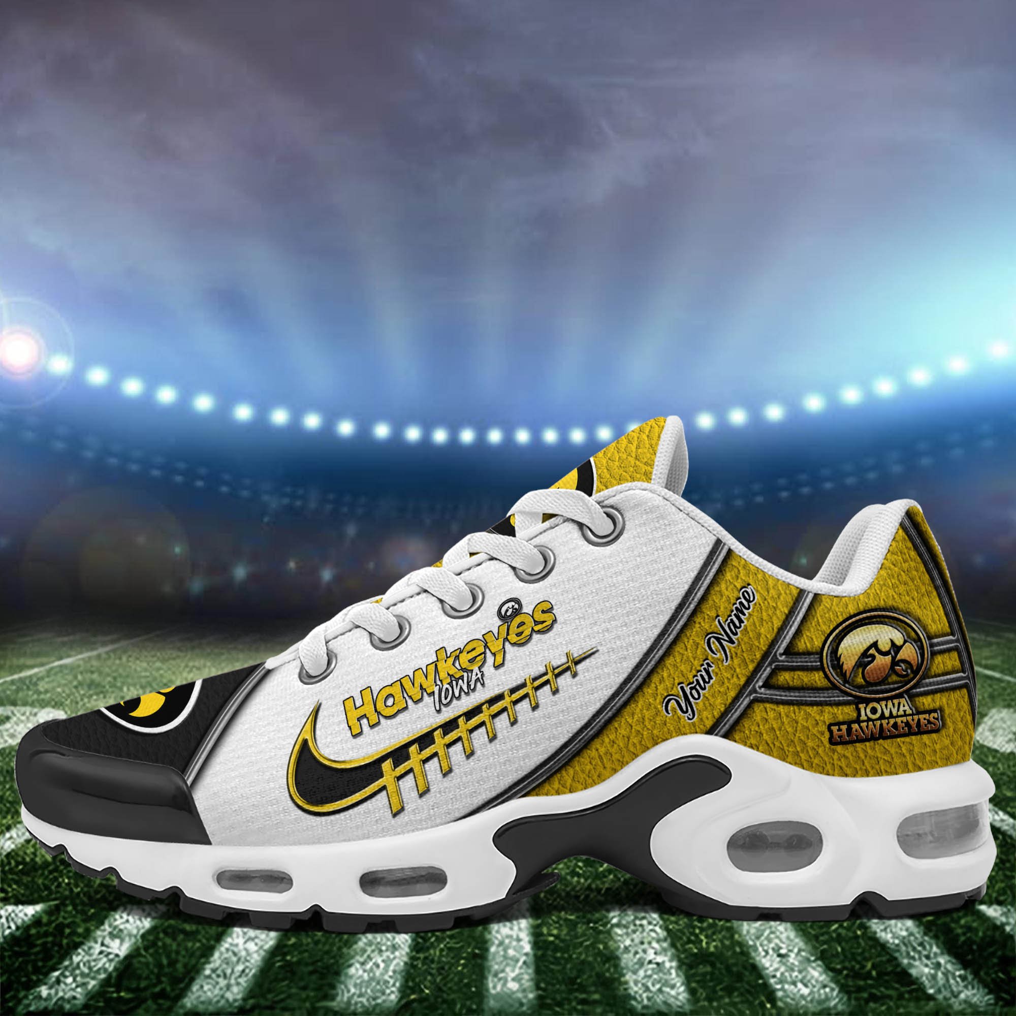 Iowa Hawkeyes TN Shoes 2025 Version Custom Your Name, Football Team Shoes 516