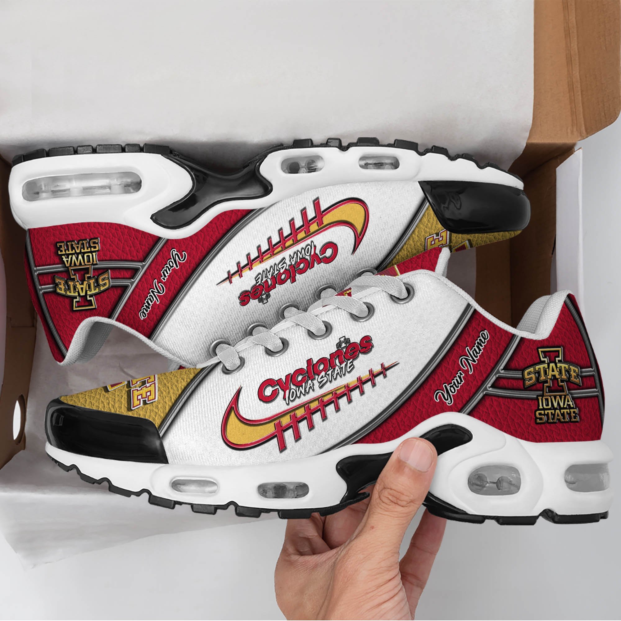 Iowa State Cyclones TN Shoes 2025 Version Custom Your Name, Football Team Shoes 516