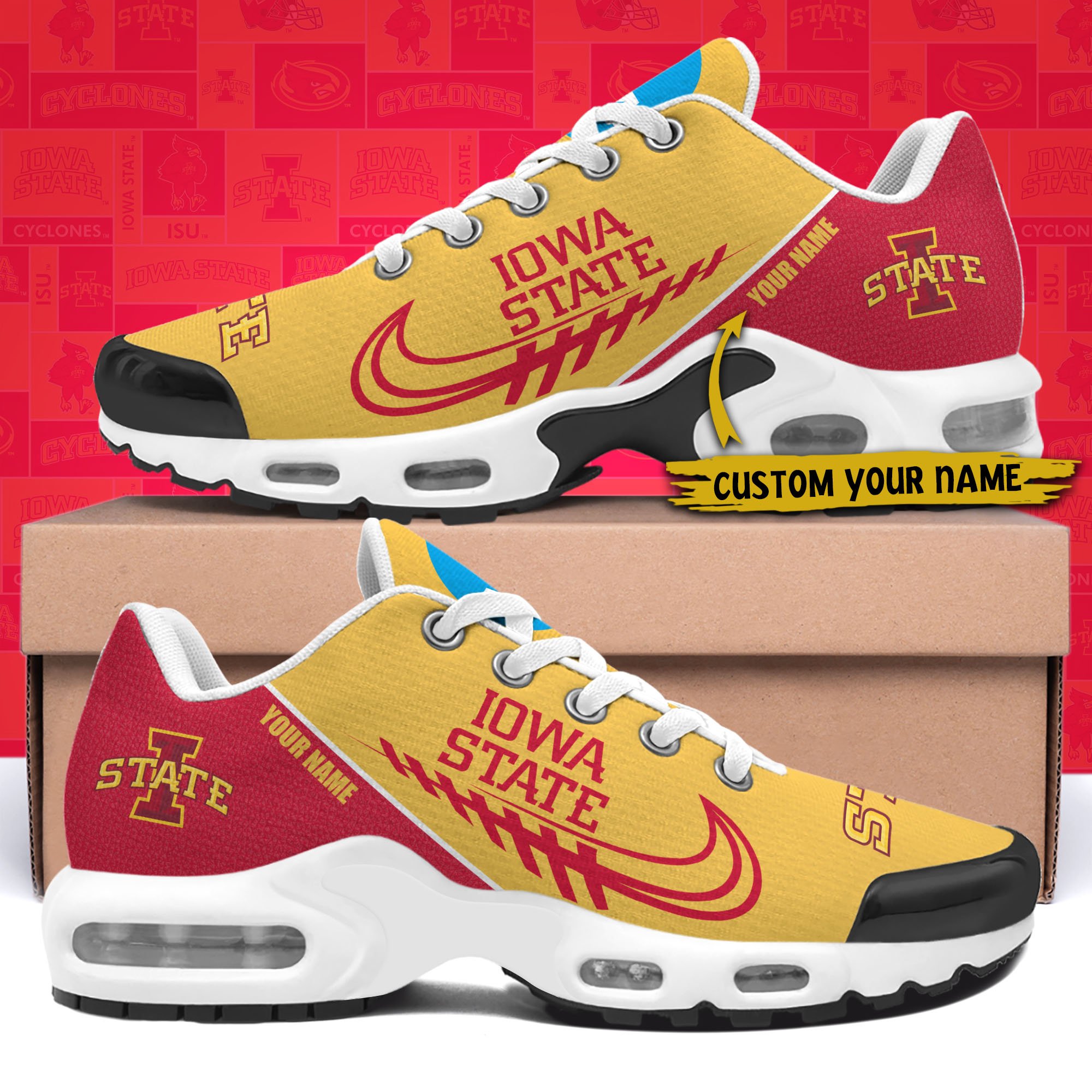 Iowa State Cyclones TN Shoes Custom Your Name 514
