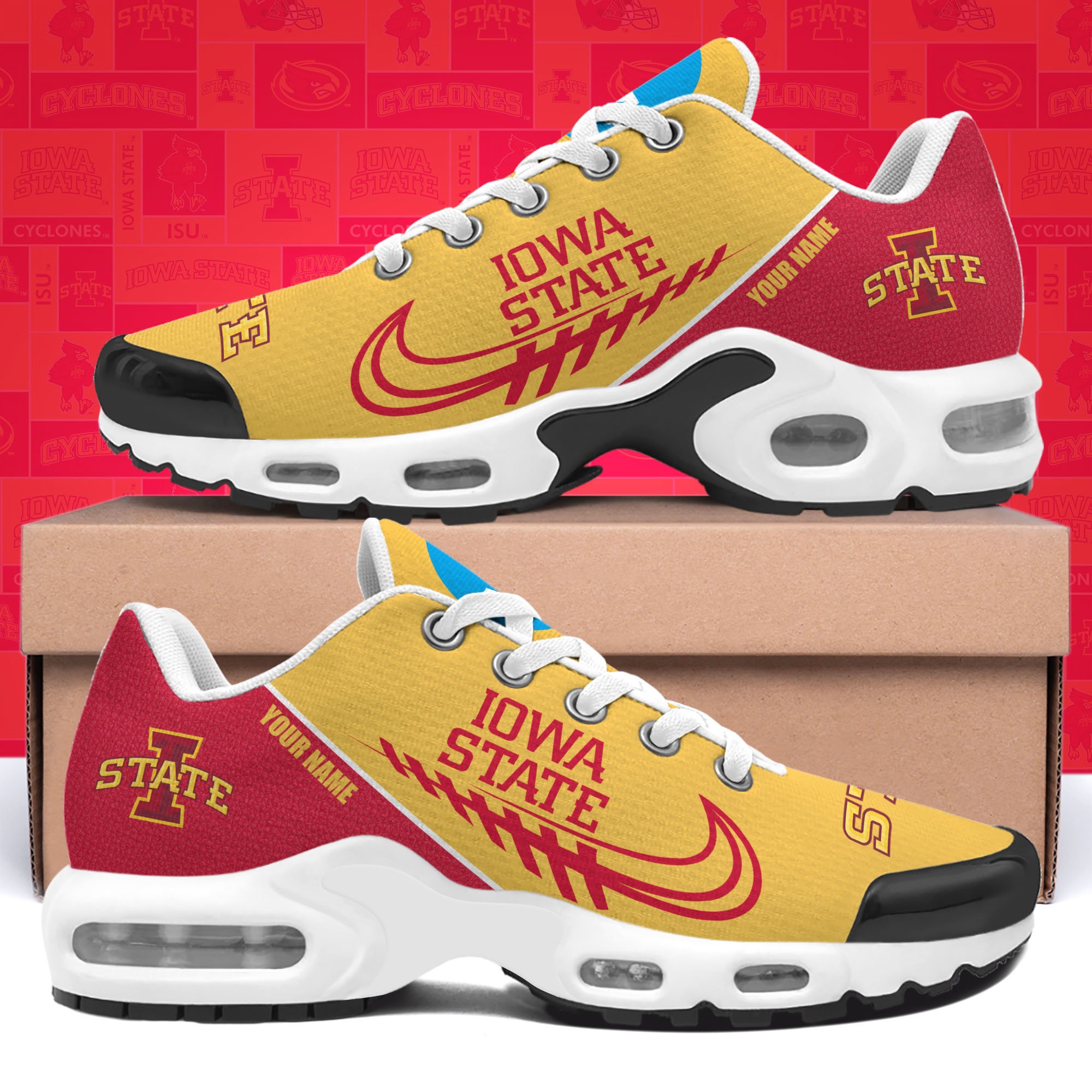 Iowa State Cyclones TN Shoes Custom Your Name 514