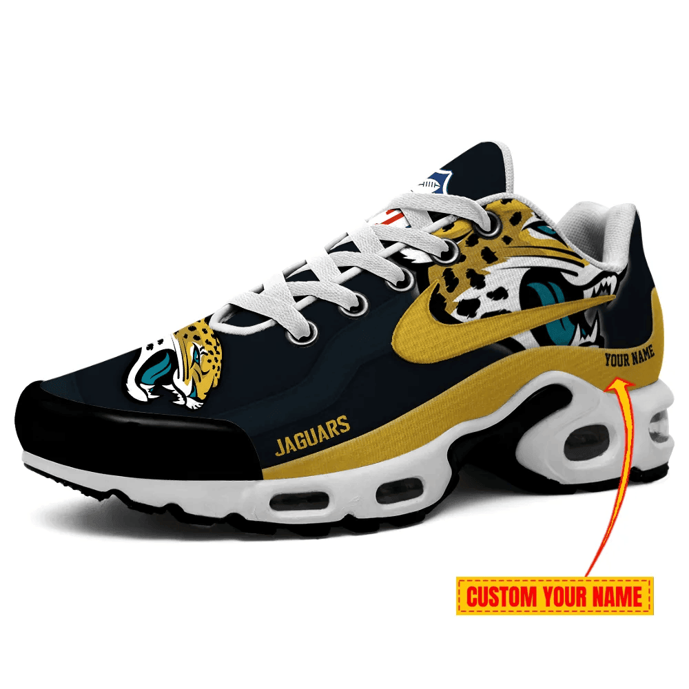 Jacksonville Jaguars Personalized Name Team Mix Colors V1 TN Air Max Shoes Air Cushion Sneakers