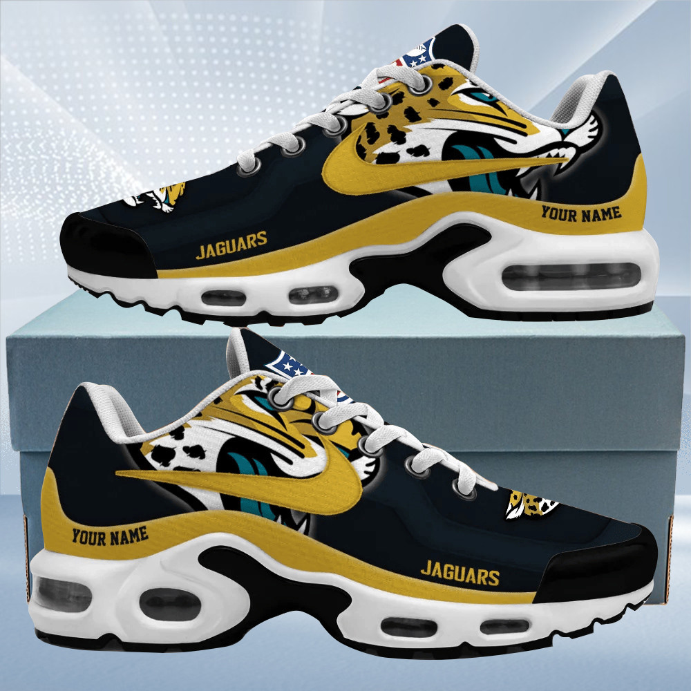 Jacksonville Jaguars Personalized Name Team Mix Colors V1 TN Air Max Shoes Air Cushion Sneakers