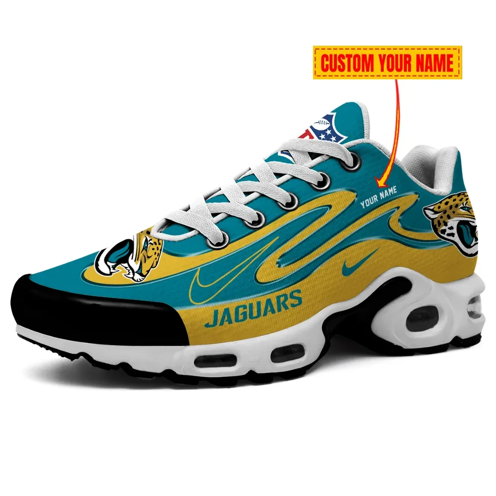 Jacksonville Jaguars Personalized Name Team Mix Colors V2 TN Air Max Shoes Air Cushion Sneakers