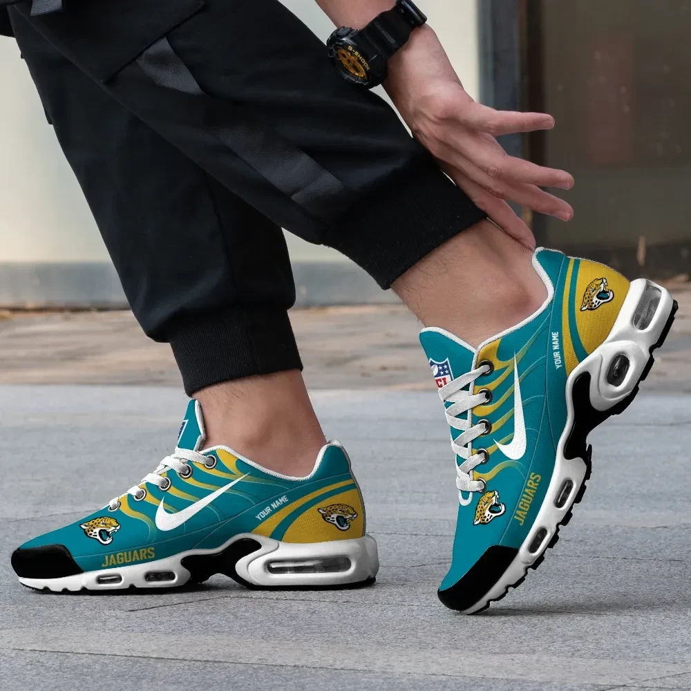 Jacksonville Jaguars Personalized Name Team Mix Colors V3 TN Air Max Shoes Air Cushion Sneakers