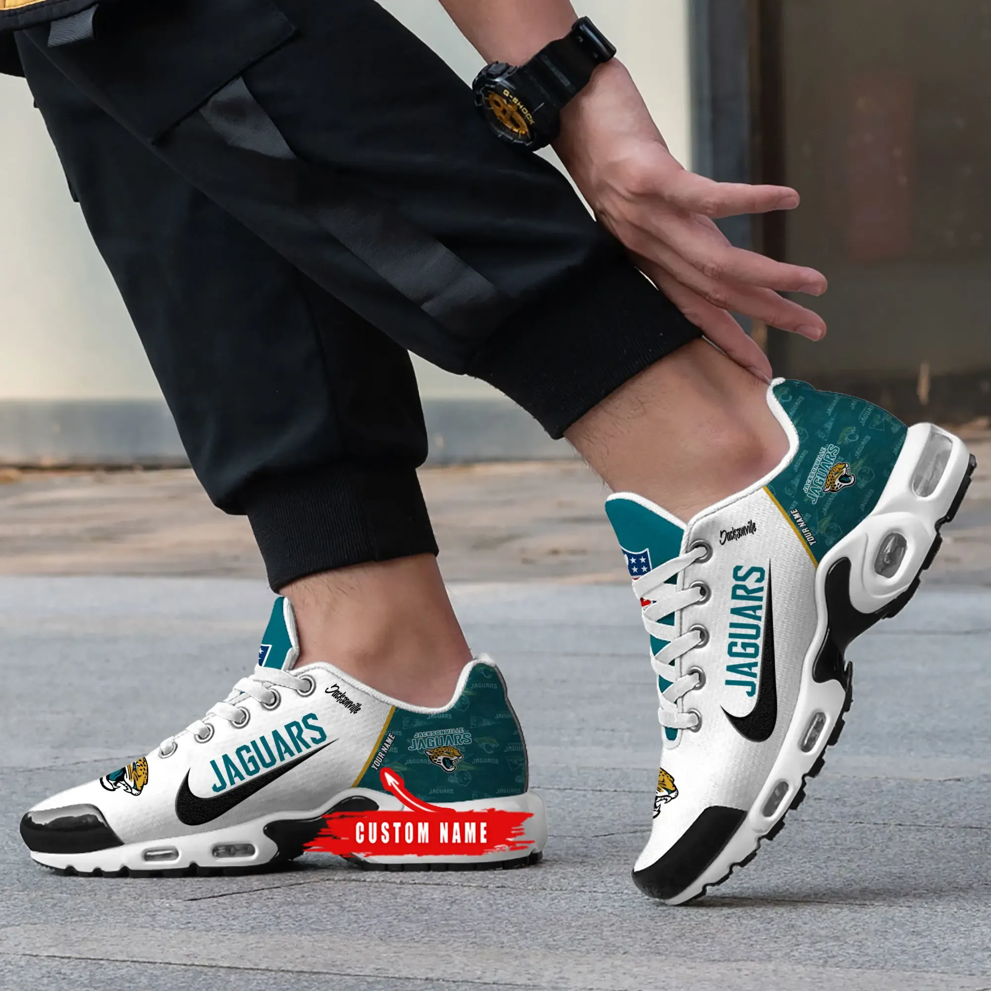 Jacksonville Jaguars Personalized New Air Max Plus TN Shoes Air Cushion Sneaker 417BA-1626