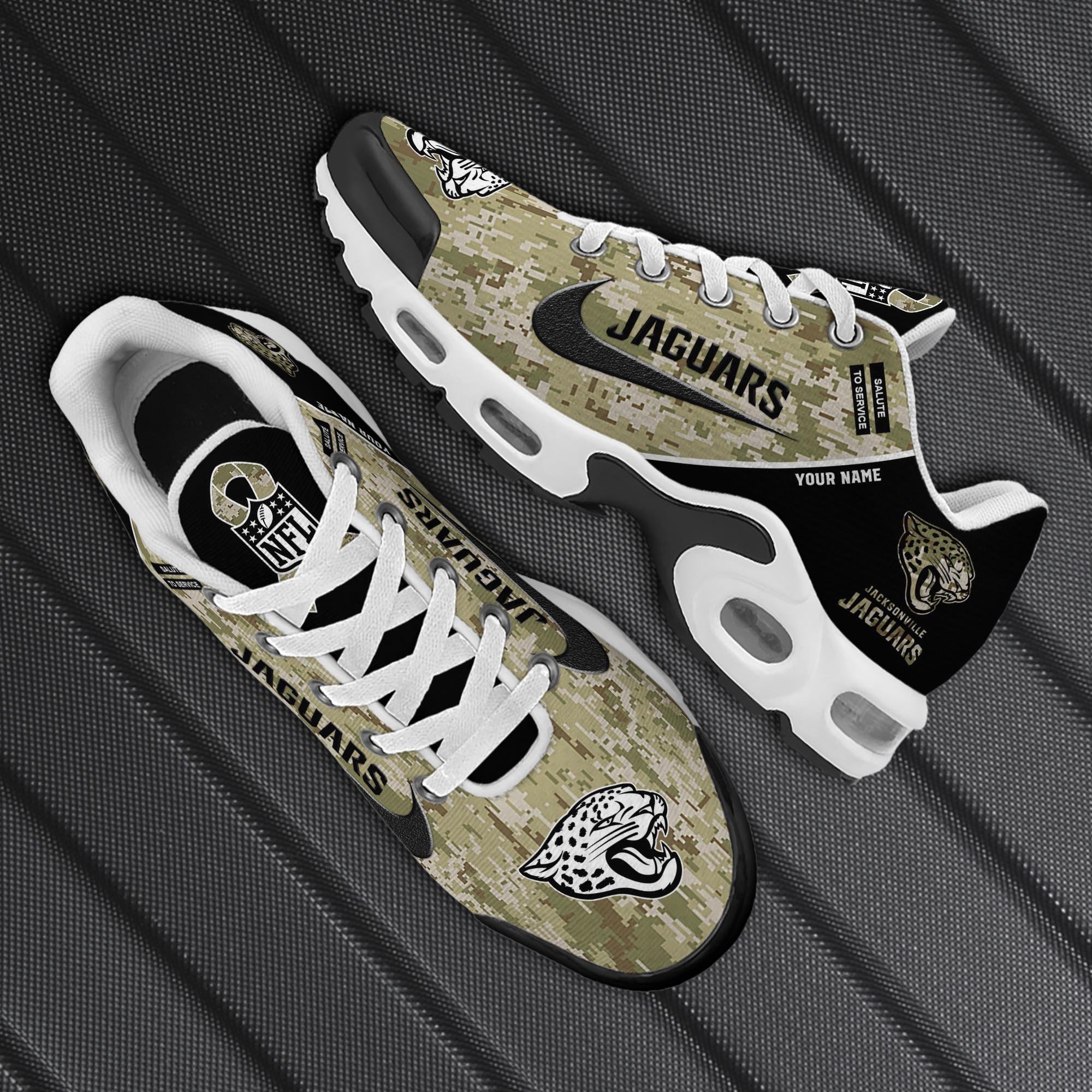 Jacksonville Jaguars TN Shoes 2025 Version Custom Name, Camouflage Shoes PH586