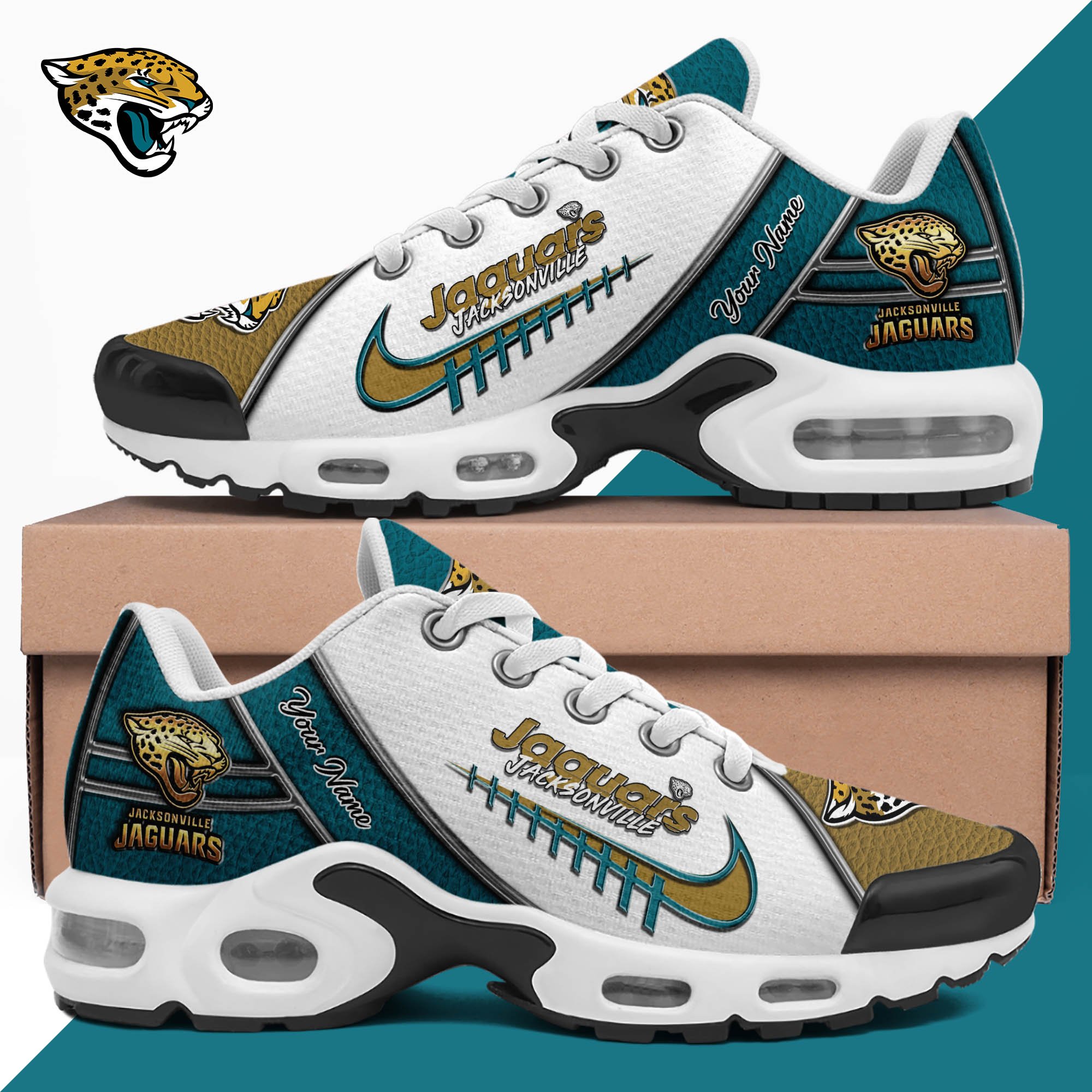 Jacksonville Jaguars TN Shoes 2025 Version Custom Your Name, Football Team Shoes 516