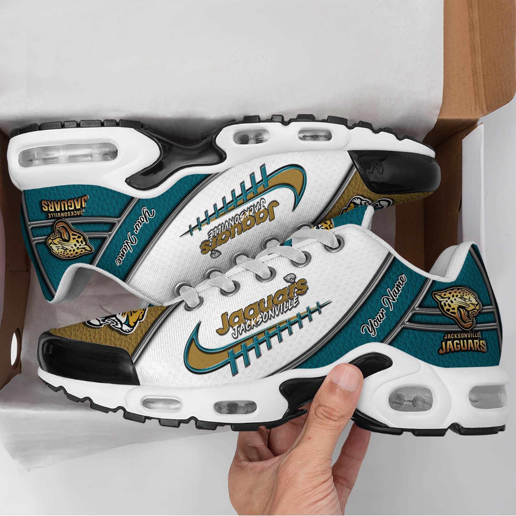 Jacksonville Jaguars TN Shoes 2025 Version Custom Your Name, Football Team Shoes 516