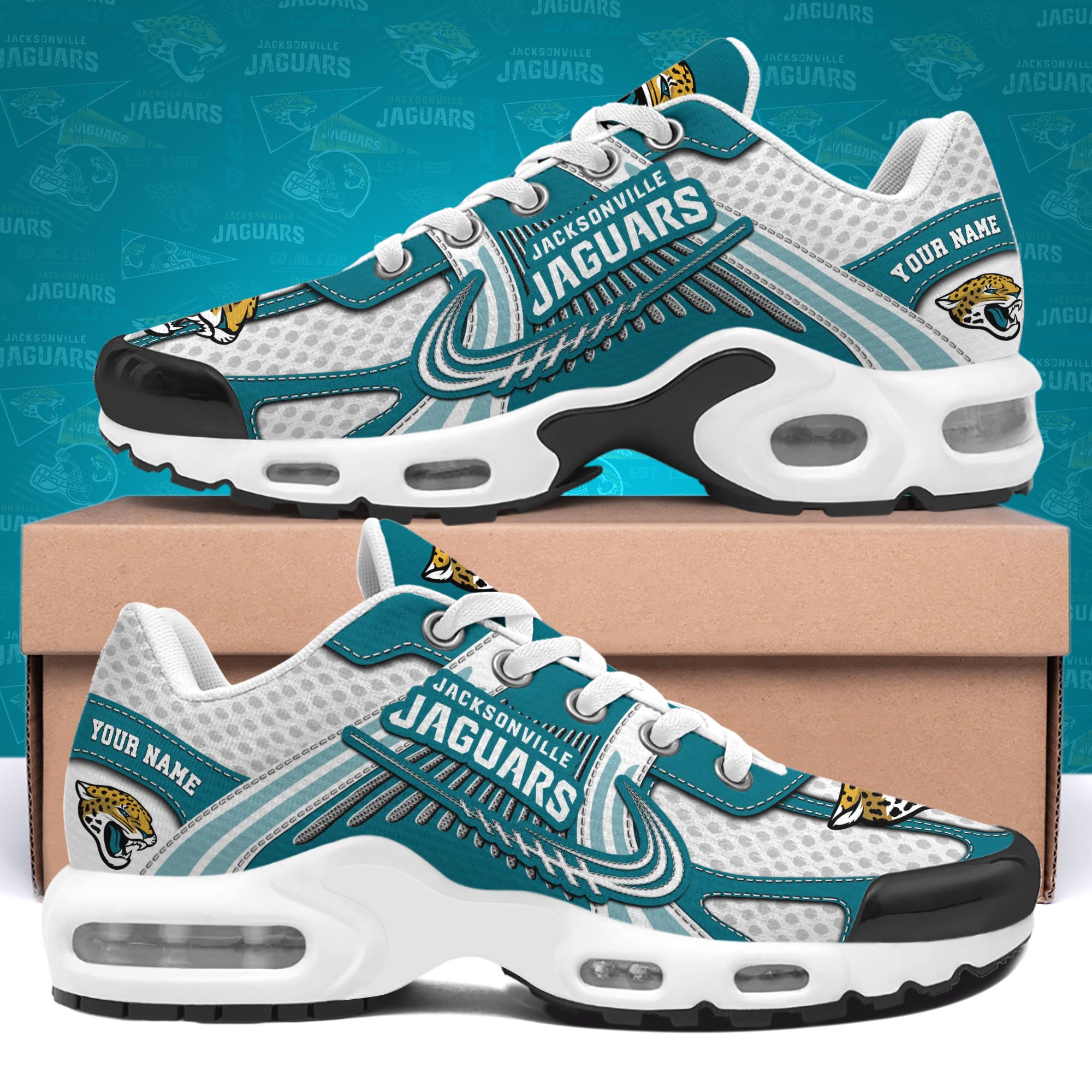 Jacksonville Jaguars TN Shoes Custom Your Name, Sport Team Shoes