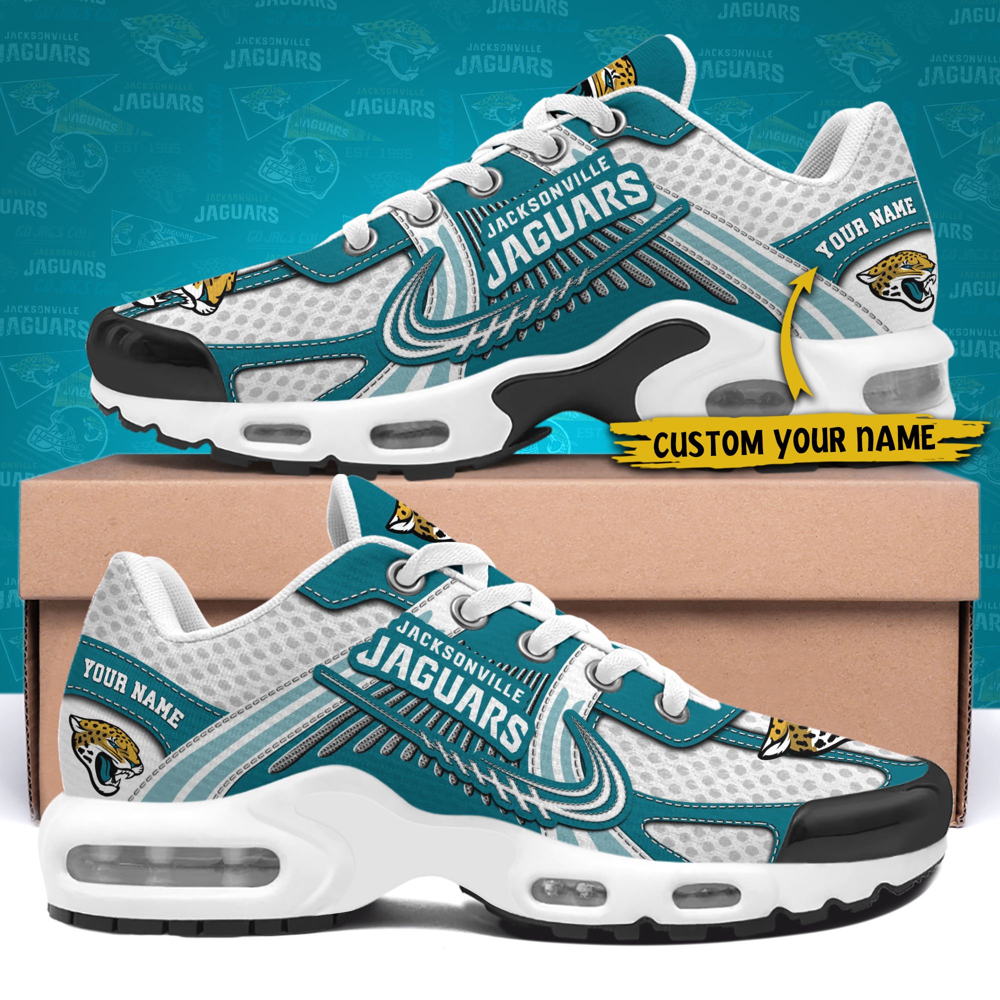 Jacksonville Jaguars TN Shoes Custom Your Name, Sport Team Shoes