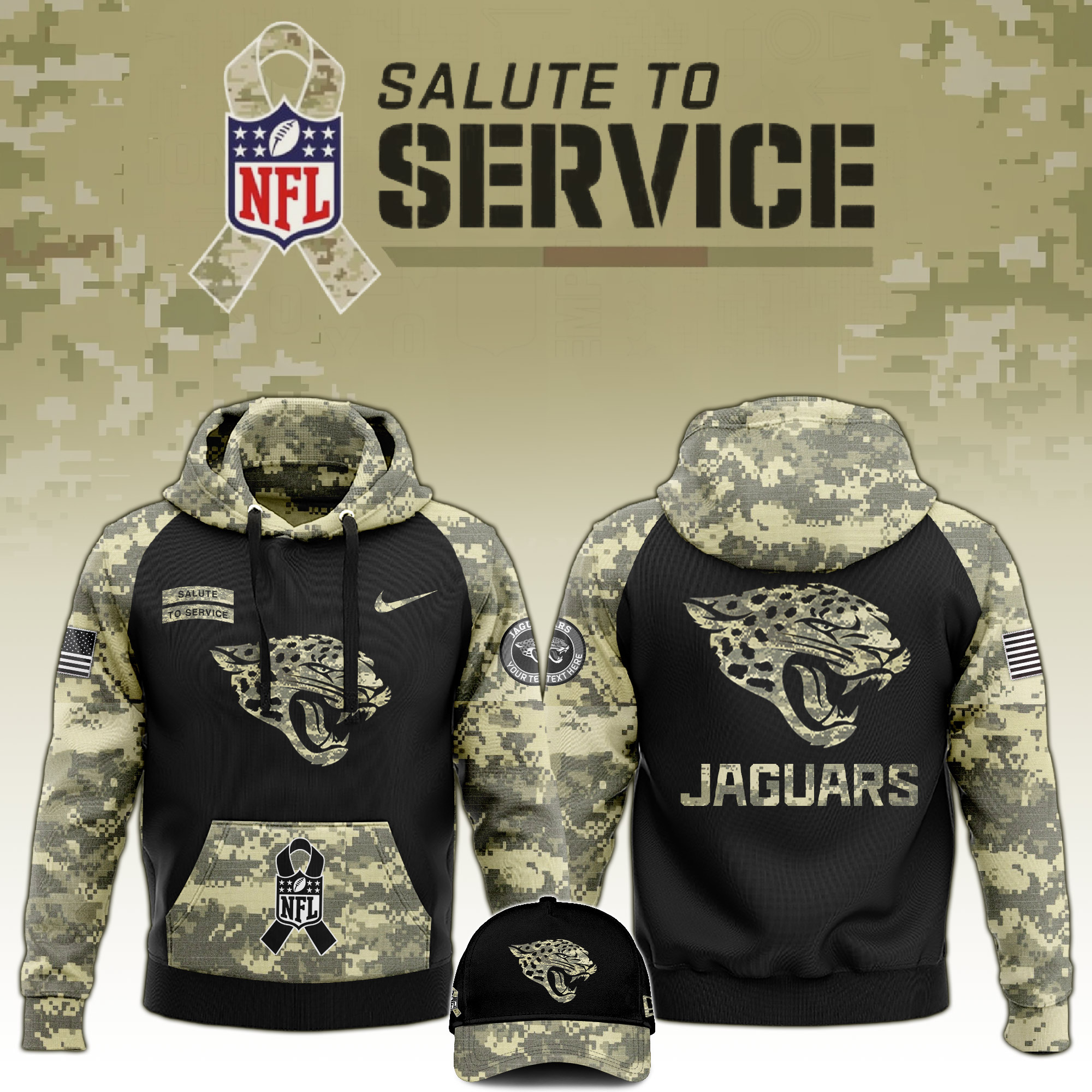 Jacksonville Jaguars Veterans Day Hoodie 