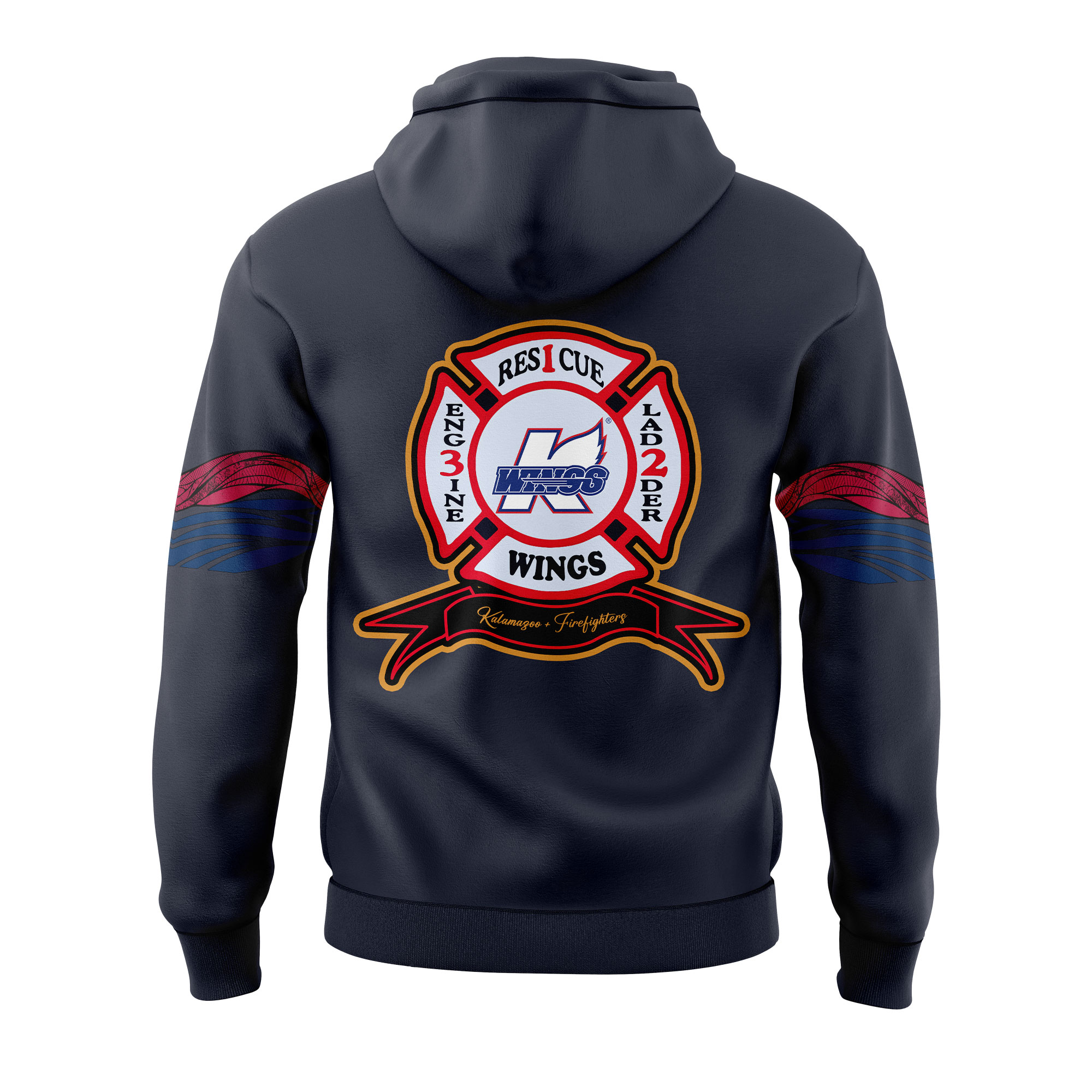 Kalamazoo Wings Firefighters Hoodie Set+NT25122422ID10DS10 
