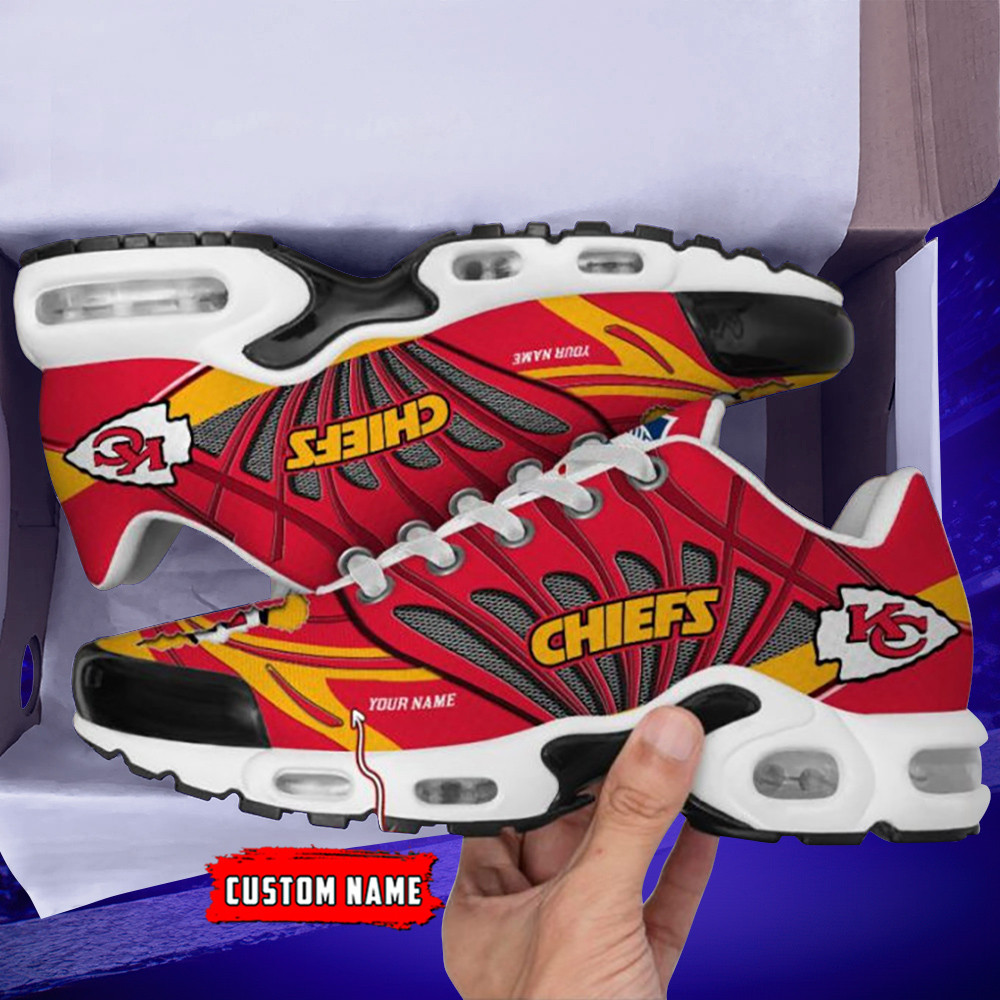 Kansas City Chiefs Monster Custom Name Air Max Shoes Air Cushion Sneakers