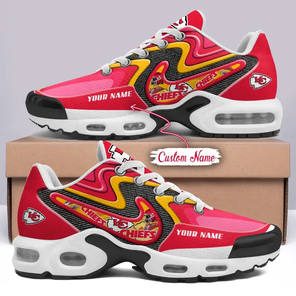 Kansas City Chiefs Personalized New Air Max Plus TN Shoes Air Cushion Sneaker 332EO-8204