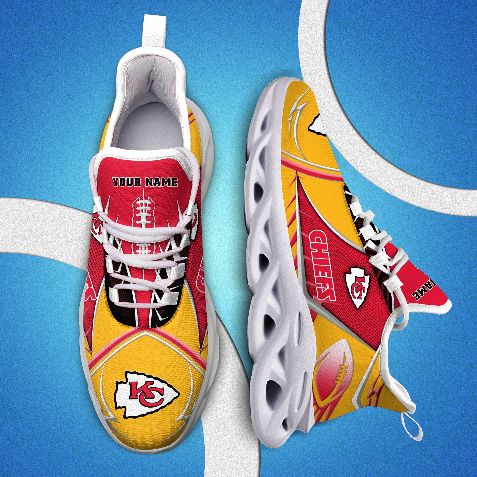Kansas City Chiefs Sport White C Sneakers 2025 Version Personalized Your Name 528