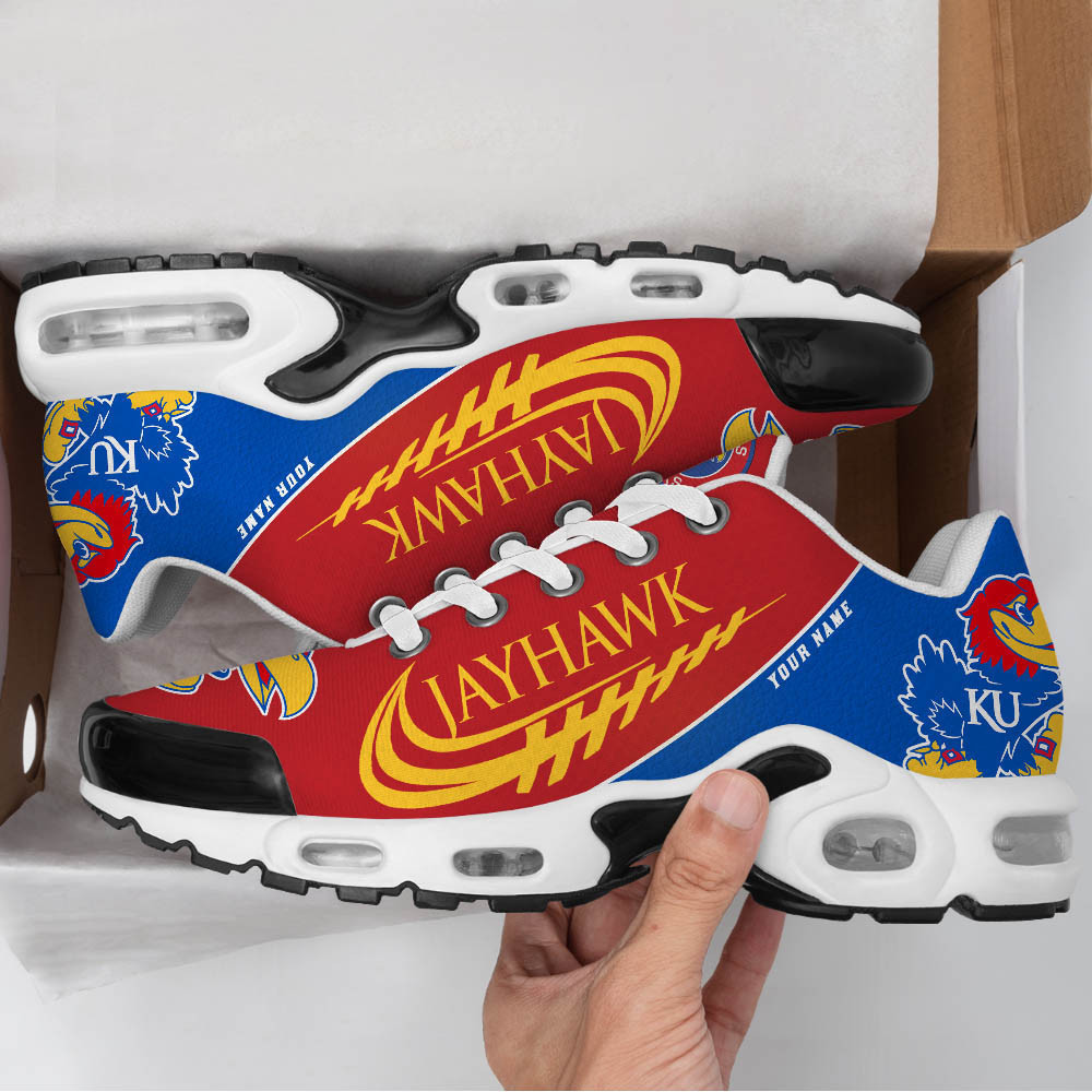 Kansas Jayhawks TN Air Max Plus Shoes Sneakers For Men And Women