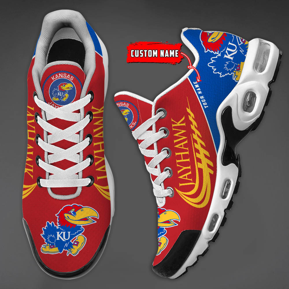 Kansas Jayhawks TN Air Max Plus Shoes Sneakers For Men And Women
