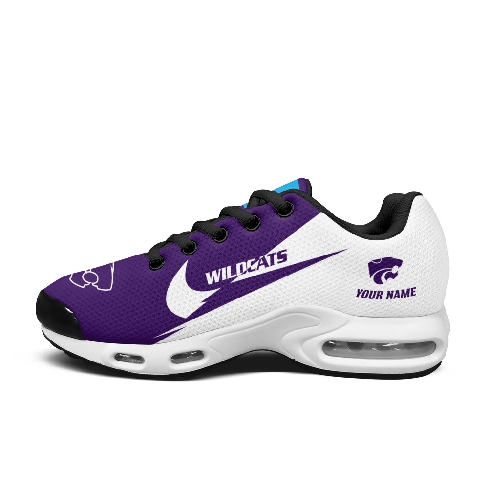 Kansas State Wildcats Personalized Name Team Logo Wings Of God Pattern TN Air Max Shoes Air Cushion Sneakers