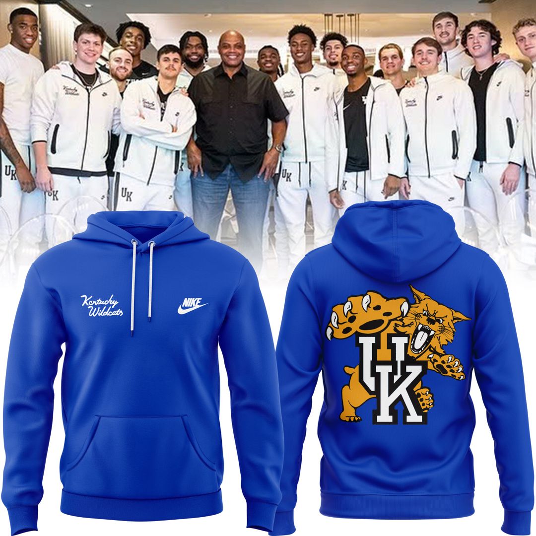 Kentucky All Blue Basketball Hoodie 