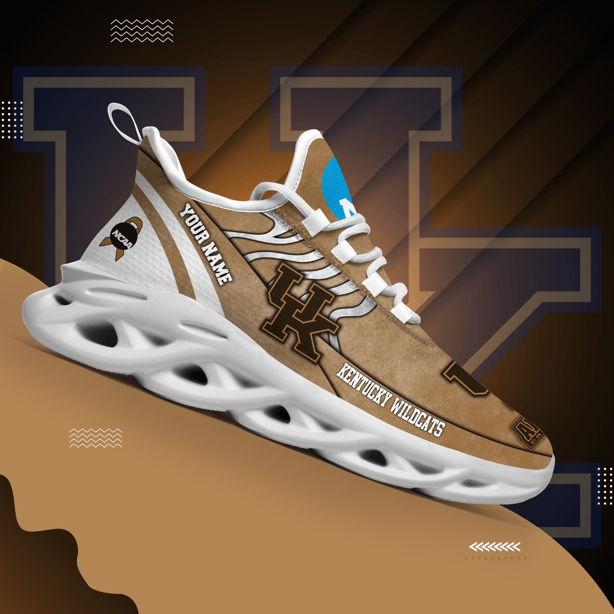 Kentucky Wildcats Black Max Soul Shoes 2025 Versions Custom Your Name And Number 312