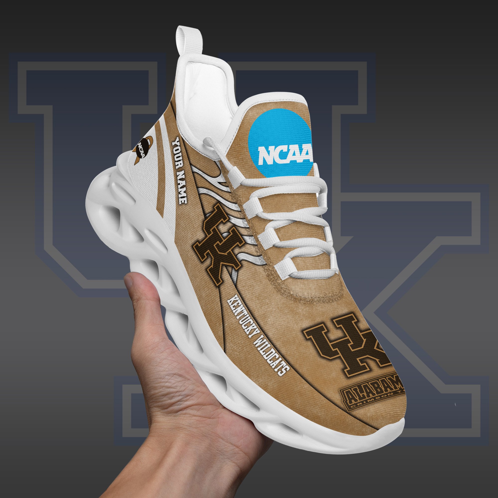 Kentucky Wildcats Black Max Soul Shoes 2025 Versions Custom Your Name And Number 312