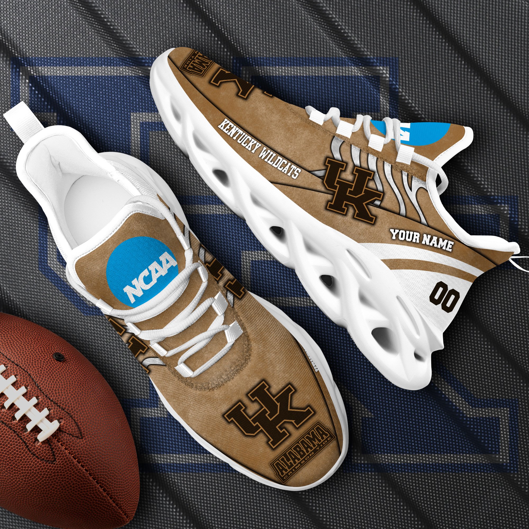 Kentucky Wildcats Black Max Soul Shoes 2025 Versions Custom Your Name And Number 312
