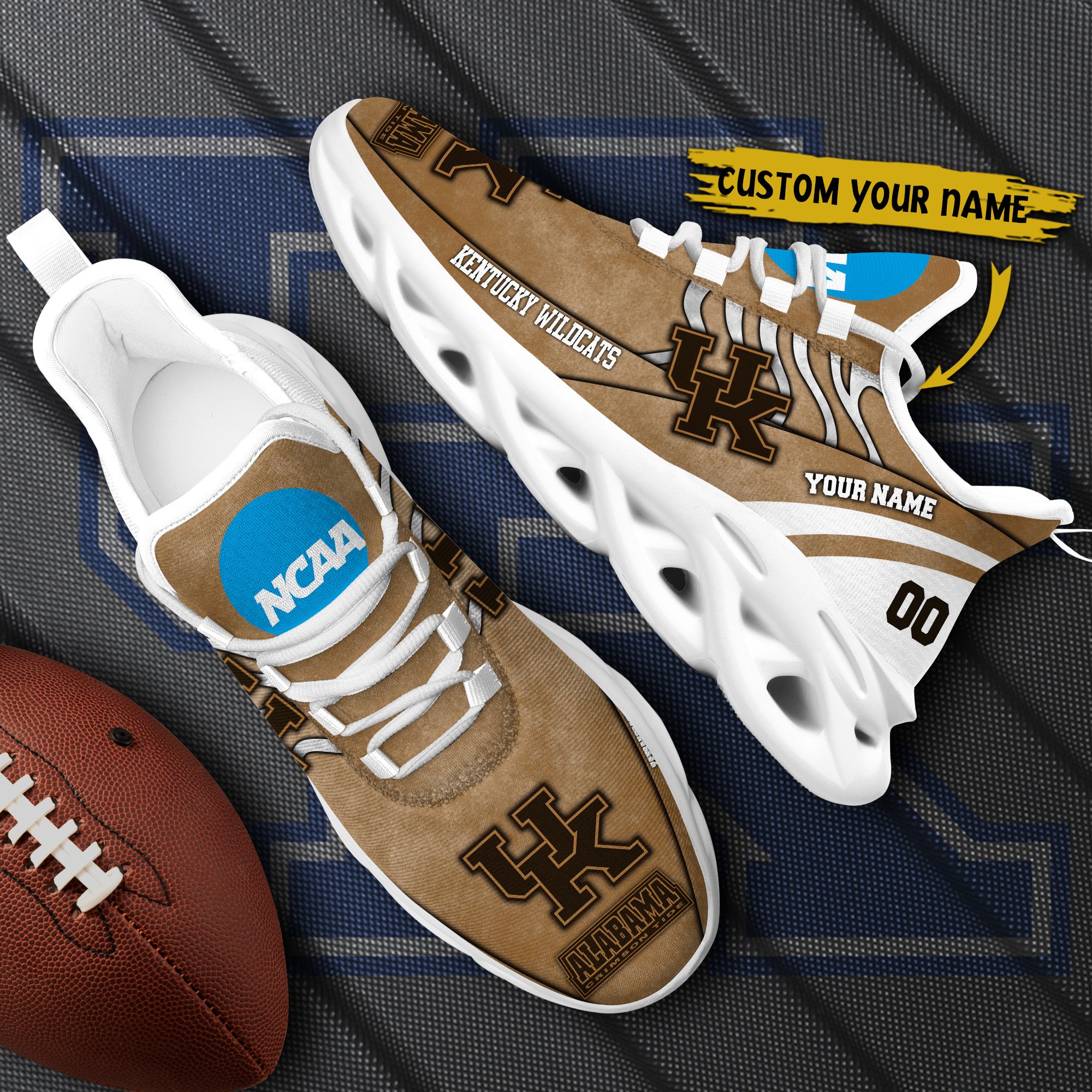 Kentucky Wildcats Black Max Soul Shoes 2025 Versions Custom Your Name And Number 312