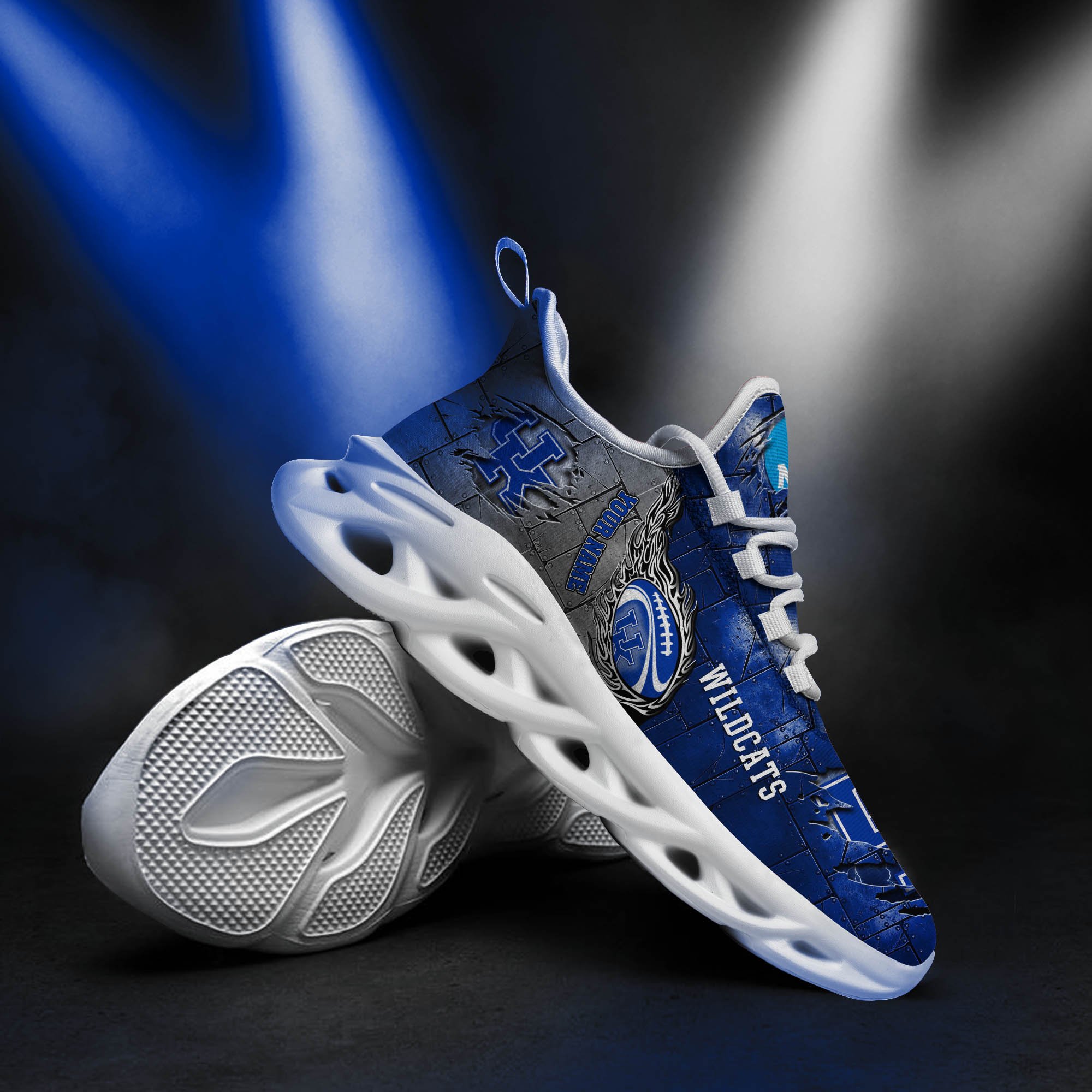 Kentucky Wildcats Black Max Soul Shoes 2025 Versions, White Max Soul Shoes Custom Your Name PH879