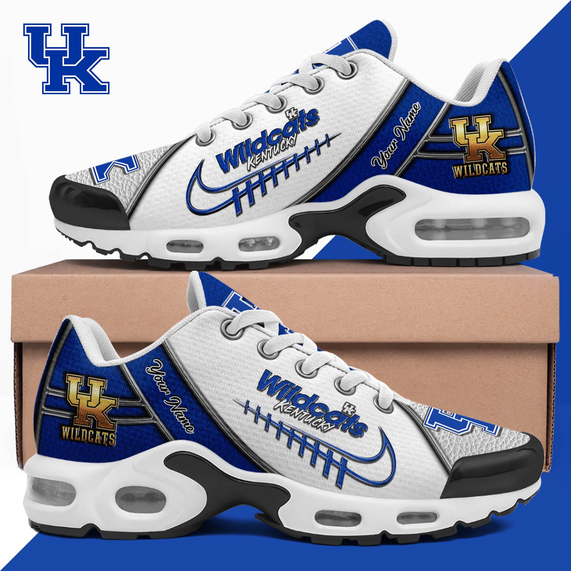 Kentucky Wildcats TN Shoes 2025 Version Custom Your Name, Football Team Shoes 516