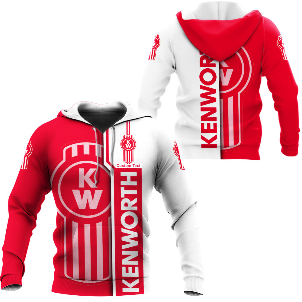 Kenworth 3D Apparel Zip Hoodie,Pant,Polo, Button Hawaii Shirt Personalized 