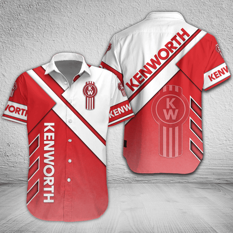 Kenworth Button Shirt Custom Name, Multicolor 