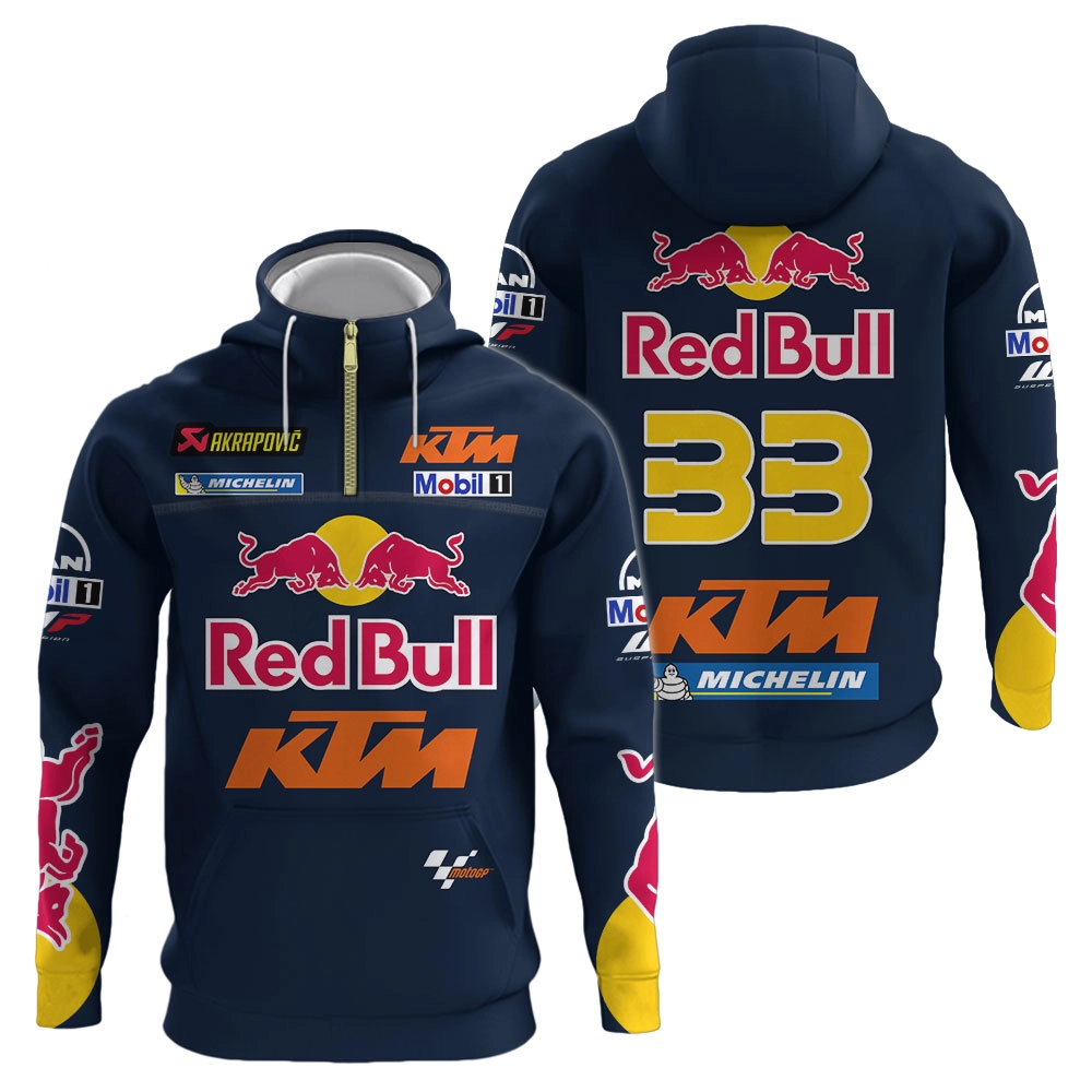 KTM Factory Racing Personalized Zipper clothing, Half zip hoodie, Sweatshirt, Apparel Full Printing 