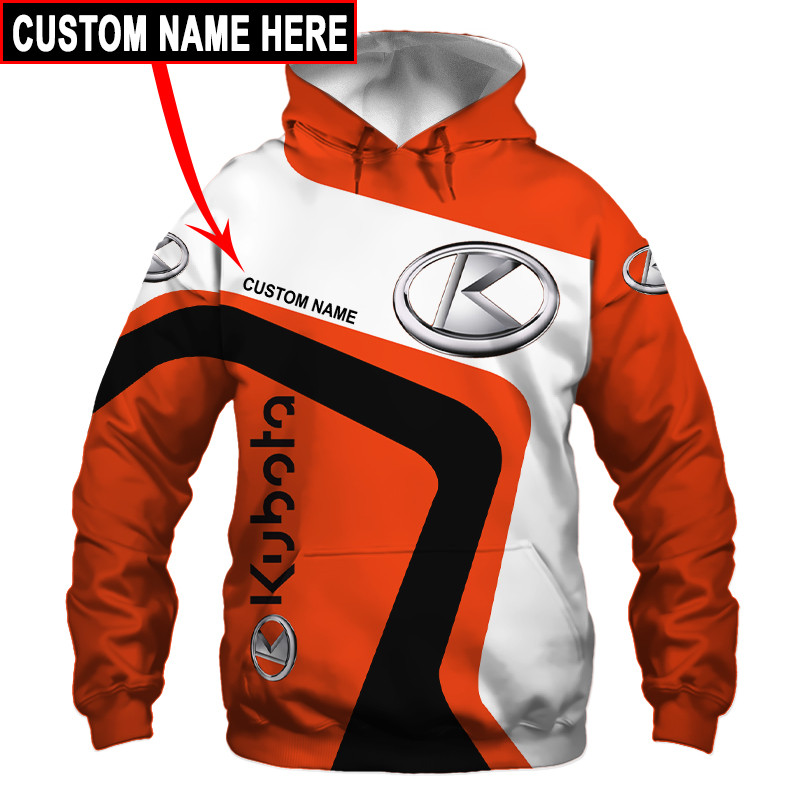 Kubota t-shirt hoodie apparel 3D full printing 