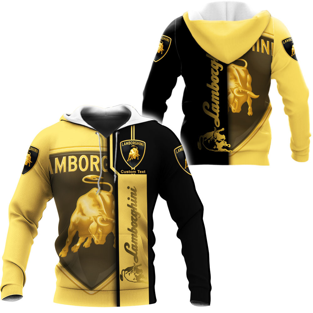 Lamborghini 3D Apparel Zip Hoodie,Pant,Polo, Button Hawaii Shirt Personalized 