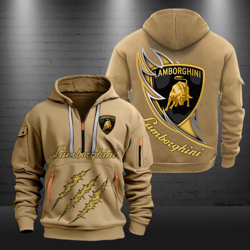Lamborghini New Zip Hoodie 0454 Multicolor 