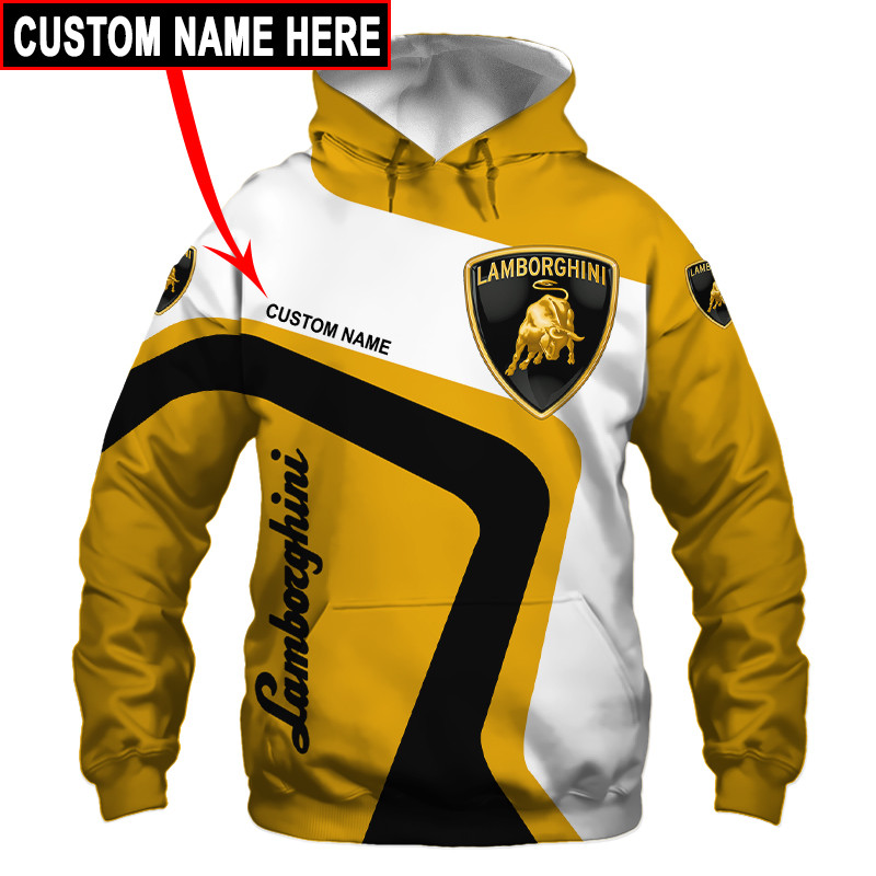 Lamborghini t-shirt hoodie apparel 3D full printing 