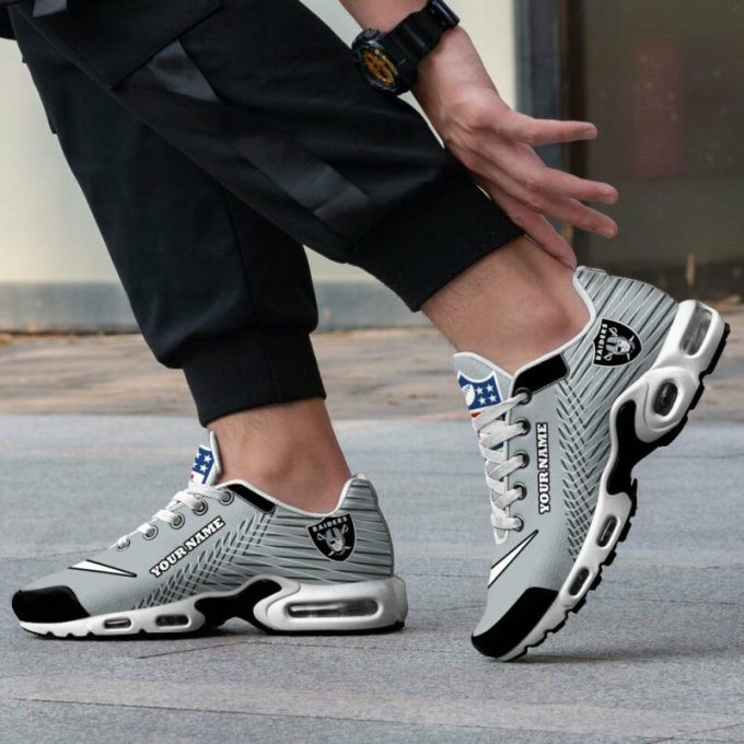 Las Vegas Raiders Custom Name Shoes Air Cushion Sneakers