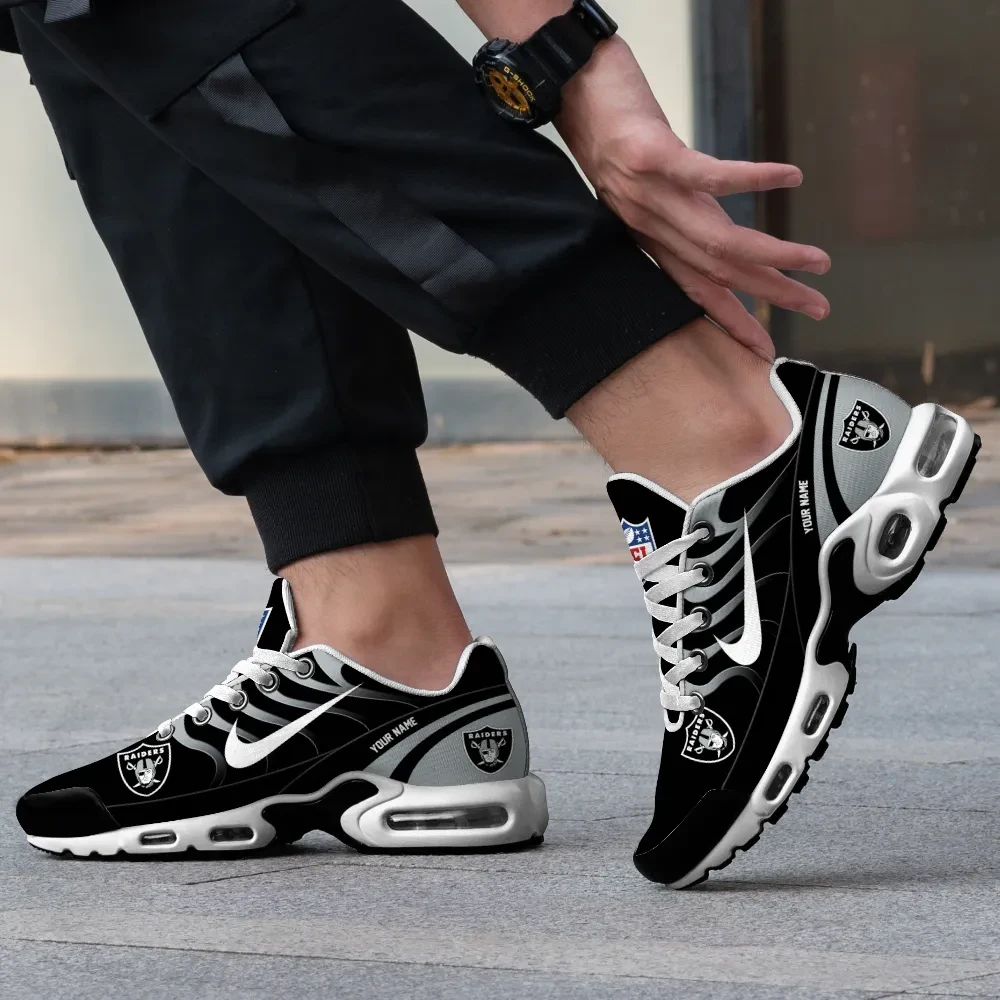Las Vegas Raiders Personalized Name Team Mix Colors V3 TN Air Max Shoes Air Cushion Sneakers