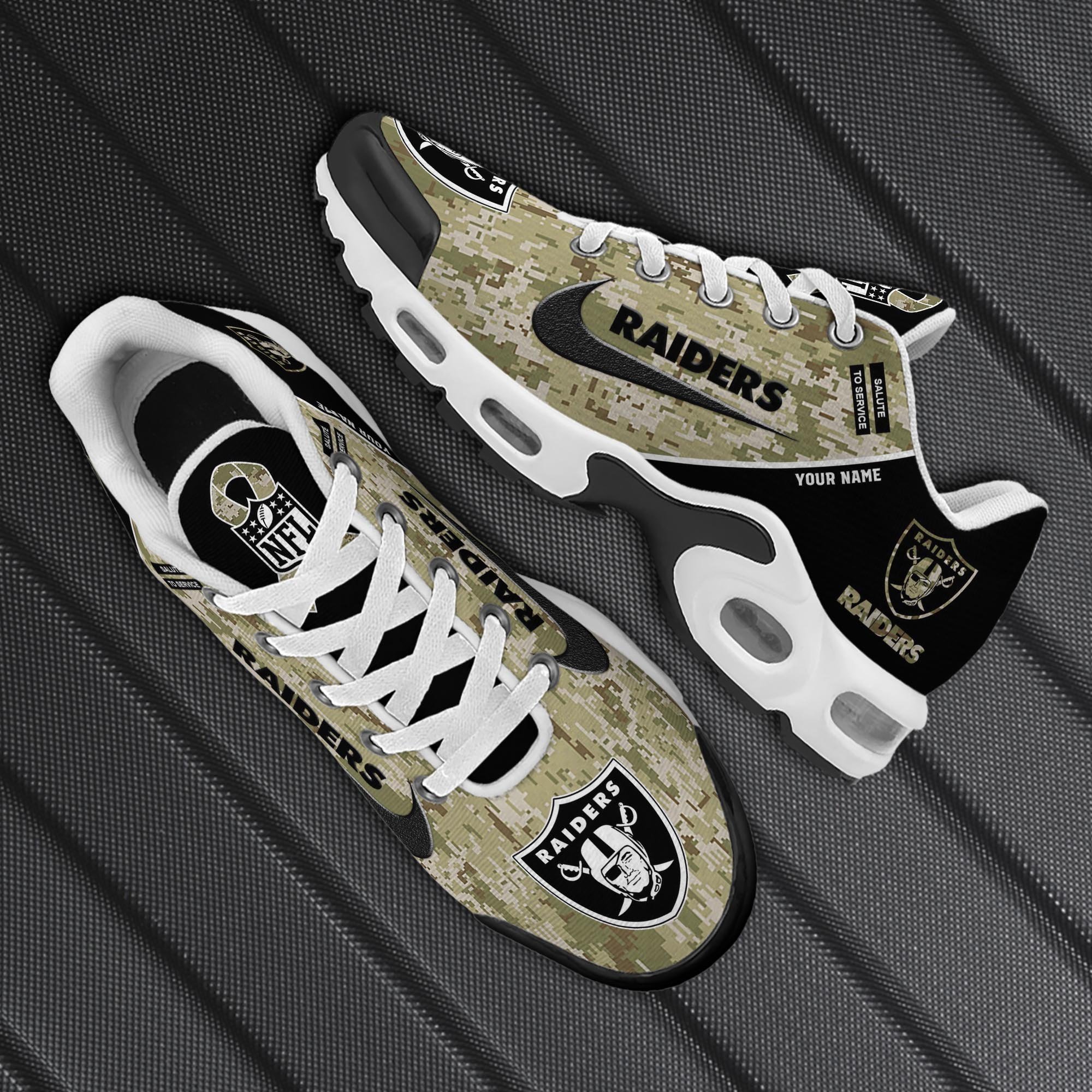 Las Vegas Raiders TN Shoes 2025 Version Custom Name, Camouflage Shoes PH586