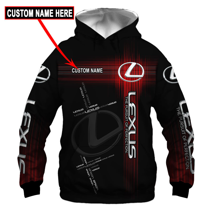 Lexus Tshirt, sweatshirt, Polo, Hawaiian, Hoodie 3D Apparel Full Printing Custom Name 