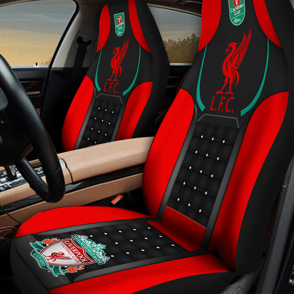 LIVERPOOL FC - Carabao cup winners 2022 Car Seat Covers (SET OF 2) - L3 