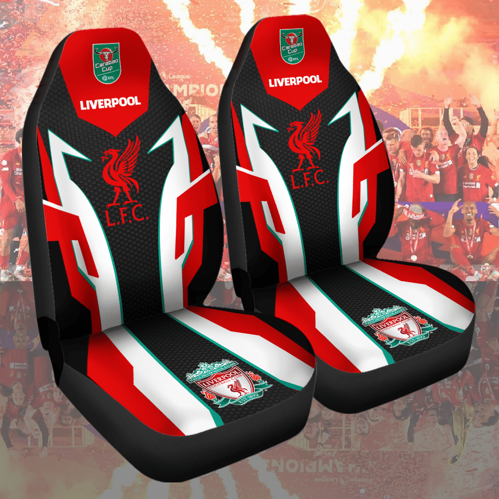 LIVERPOOL FC - Carabao cup winners 2022 Car Seat Covers (SET OF 2) - L4 