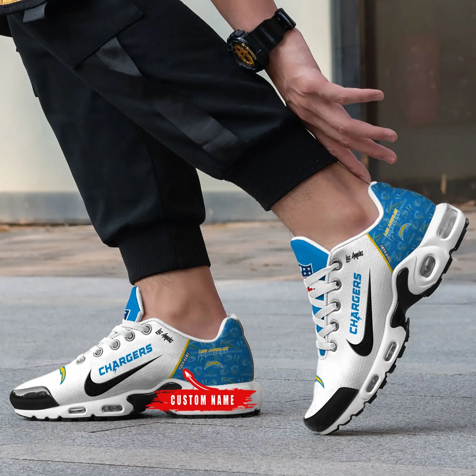 Los Angeles Chargers Personalized New Air Max Plus TN Shoes Air Cushion Sneaker 265VI-3524